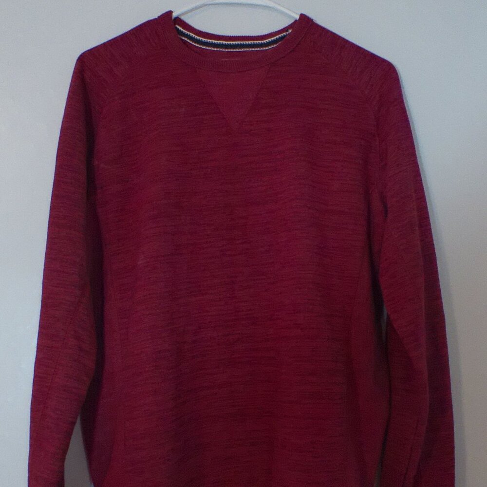 Champion Red Textured Crewneck Sweatshirt Men’s Small Authentic Athletic Apparel